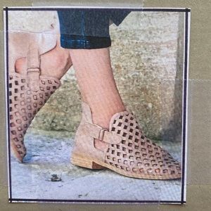 Musse & Cloud Open Weave Leather Booties